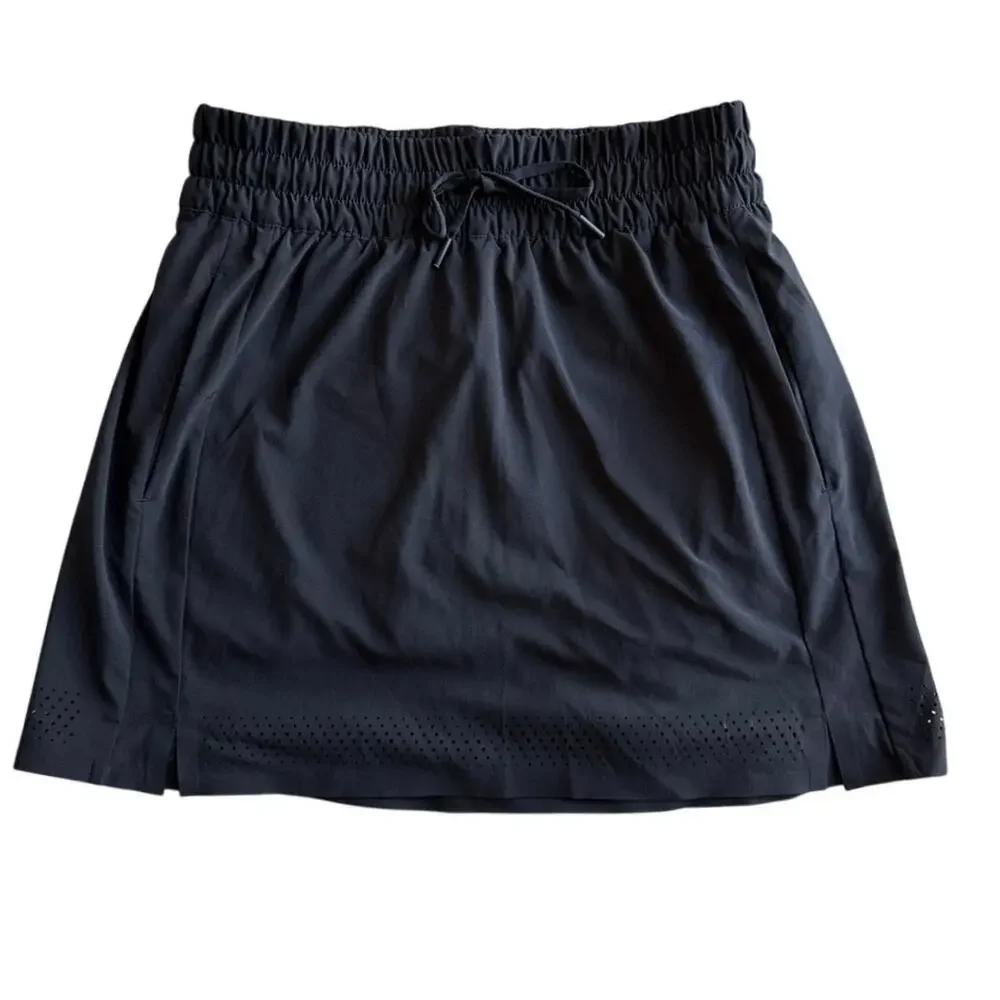 Athleta Baja Skort Skirt in Black Size 2 Activewear Tennis Travel *EUC